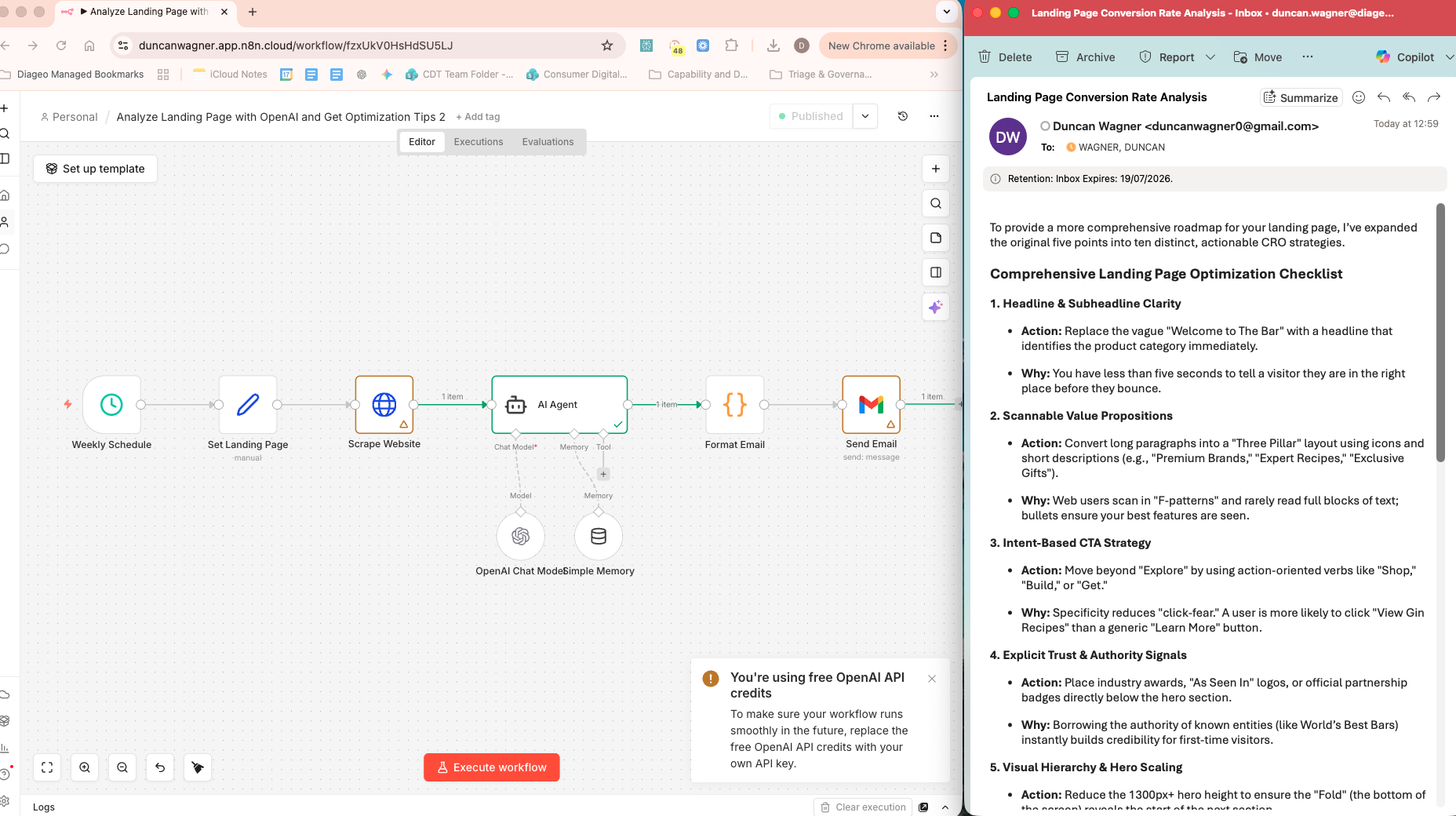 AI Generated SEO Scrapes, Audits and Storage demo